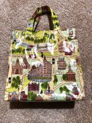 レア 希少 Harrods フルーツデザイン トートバッグ レディース鞄 エコ 