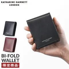 【メーカー正規品】キャサリンハムネット 財布 二つ折り財布 メンズ レディース ブランド レザー 本革 KATHARINE HAMNETT LONDON 490-50800のサムネイル