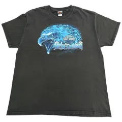 HARLEY DAVIDSON ハーレーダビッドソン Screamin Eagle 半袖Ｔシャツ モーターサイクル ブラック(メンズ X-LARGE)中古 古着 Y0710
