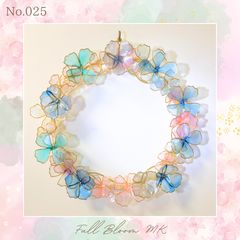 ワイヤーアート ワイヤークラフト フラワー×ハート リース - メルカリ
