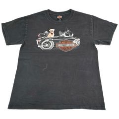 HARLEY DAVIDSON ハーレーダビッドソン 半袖Ｔシャツ モーターサイクル ブラック(メンズ M)中古 古着 Y0749