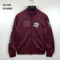 291295 HOMME 00s y2k archive TATOO track jacket L アーカイブ タトゥースカル 刺繍 トラックジャケット 平成 お兄系 ダブルジップのサムネイル
