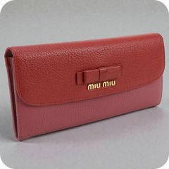 未使用】MIU MIU 長財布 ピンク 箱あり - メルカリ