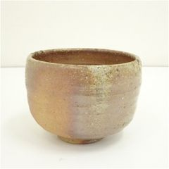 ☆骨董品[萩焼](故人)松野龍司造工芸現代美術展日展入選/ 抹茶碗(未