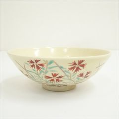韓国名窯 松岩窯 高麗青磁 象嵌辰砂 菊花弁文 平茶碗 直径15cm 茶道具