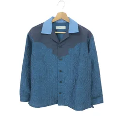 TOGA PULLA トーガ プルラ 長袖シャツ/キュプラジャガードシャツ サイズ:36 ペイズリー柄 TP12-FJ278   ネイビー レディース / 240001201941のサムネイル