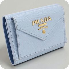 PRADA グレー 長財布 サフィアーノレザー - メルカリ