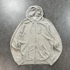 BEAUTY&YOUTH UNITED ARROWS ビューティーアンドユース ユナイテッドアローズ ジップパーカー ジップアップ フルジップ ジャケット 薄手 リネン 麻 100% 無地 グレー 灰 レディース XL 大きいサイズのサムネイル