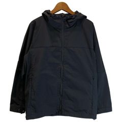 ○☆新品未使用 Hevo ナイロンフーデッドジップジャケット 46 ネイビー