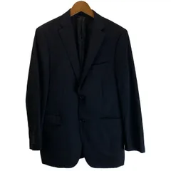 【中古】　BURBERRY BLACK LABEL　テーラードジャケット　ウールジャケット　シングルボタン　無地　日本製　古着　/1156