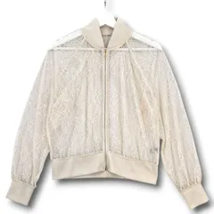 Wacoal yue ワコールユエ レースブルゾン ジャケット 薄手 透け感 レース ライトベージュ サイズM レディース 春 夏 ゴーゴー古着セントラルパーク名古屋店 10 No.久1869のサムネイル