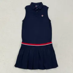 M FILA（フィラ） ノースリーブ プリーツ テニス カラ ONE PIECE 0508のサムネイル
