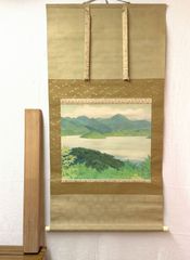 メ5【茶道具】大徳寺黄梅院住職 小林太玄筆 一行書『清風在竹林』掛軸