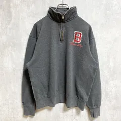 JANSPORT ジャンスポーツ　長袖ハーフジップスウェット　トレーナー　ハイネック　スパンコール　B　Mサイズ　古着【値引き交渉OK！】