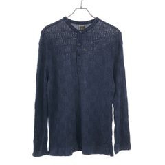 BATONER バトナー ニットリネンシルクポロシャツ 紺 2018SS名品 - メルカリ