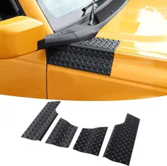 【送料無料】フォードブロンコ 2021-2024 FORD BRONCO専用 A柱プロテクター 防撞包角 ガードカバー ABS製 ブラック ドレスアップ 防傷 耐衝撃 飛石防止 簡単取付 貼るだけ 軽量 耐久性抜群 アウトドア カスタム おしゃれ 人気