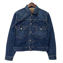Levi's 507 2nd復刻 BIGE J22 赤耳 34 ジャケット 濃紺 リーバイス 507 セカンド 2nd ビッグE 赤耳 日本製 97年製 - メルカリ