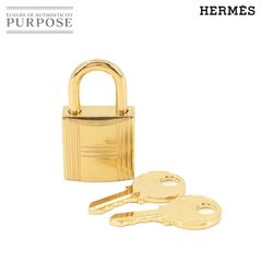 HERMES カデナ パドロック 鍵付き ゴールド 未使用 - メルカリ