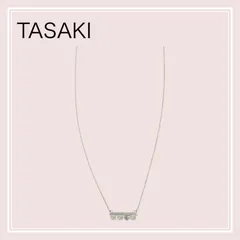 タサキ TASAKI 『プチ バランス ダイヤモンド ソロ ネックレス』 P-16743-3-18KWG 18金 K18 ホワイトゴールド アコヤ真珠 ダイヤモンド 0.13ct チェーン45cm 付属品 保存箱 保証書 記念日 フォーマルのサムネイル