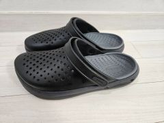 希少✨crocs メガクラッシュ クロッグ M9 ブラック 厚底 27 完売品