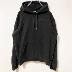 puma プーマ　長袖パーカー　スウェット　ワンポイントロゴ　黒　ブラック　シンプル　無地　Mサイズ　古着【値引き交渉OK！】