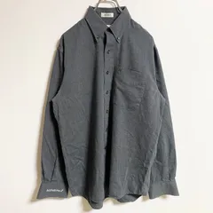 CUTTER&BUCK　カッター&バック　長袖ワンポイント刺繍シャツ　グレー　秋冬服　レトロ　Mサイズ　古着【値引き交渉OK！】のサムネイル