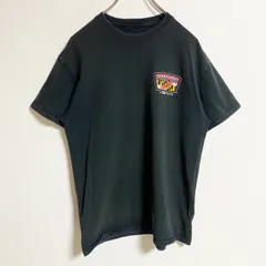 半袖ワンポイントTシャツ　バックプリント　クルーネック　MARYLAND　メリーランド州　黒　ブラック　春夏服　古着【値引き交渉OK！】