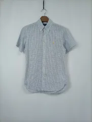 A級/15) ラルフローレン コットン CHECK 半袖 シャツ_Haru ヴィンテージ 7215