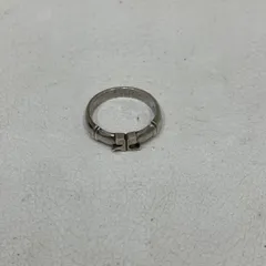 D9975 Courreges　クレージュ　リング　SILVER　刻印　ロゴモチーフ　11号のサムネイル
