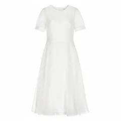 He11 GIVENCHY ジバンシー 2023SS チュールレイヤードドレス ワンピースサイズ34 ホワイト レディースk02iのサムネイル