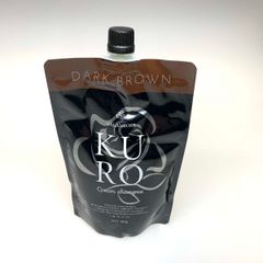 新品未使用】KURO クロ クリームシャンプー 400g ダークブラウン 新品未使用】KURO クロ クリームシャンプー 400g ダークブラウン