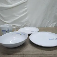 キャラクター食器 陶器製 「スヌーピー」マグカップ＆お皿 ４点セット 未使用品 X291