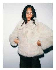 セール】XS ジッパー付きショートフェイクファーコートZARA - メルカリ