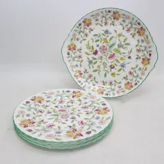 IS760)MINTON ミントン ハドンホール B＆Bプレート31cm 大皿 27cmプレート4枚セット 花柄