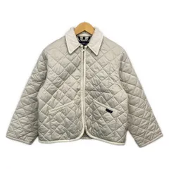 LAVENHAM(ラベンハム) ブルゾン サイズ38 M レディース - LV10141 P86 ライトグレー×白 長袖/キルティング/冬