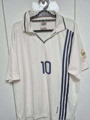オーガスタ プリント Vネック ラグラン 半袖 Tシャツ M 白 黒 綿 観戦