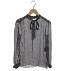 SAINT LAURENT PARIS サンローランパリ 長袖ブラウス  ボウタイ/ペイズリー/シルク100％    グリーン レディース / 240001201945のサムネイル
