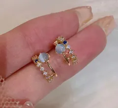 ダブルライン　ピアス