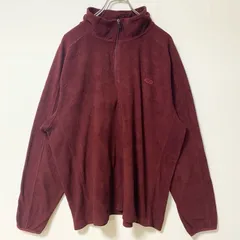 C9 by Champion チャンピオン　長袖ハーフジップフリースジャケット　ボルドー　ロゴ刺繍　XLサイズ　古着【値引き交渉OK！】