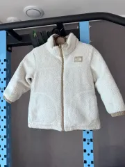 THE NORTH FACE ザノースフェイス キッズ ボア リバーシブル フリースジャケット 110 ベージュ