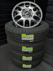 【2026年製】ダンロップ エナセーブ VAN01 145/80R12 86/84+ZACK JP205 ラジアルタイヤ+アルミホイール 4本 (145R12 8PR 相当)のサムネイル
