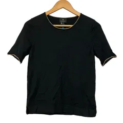 LANVIN COLLECTION(ランバンコレクション) 半袖セーター サイズ40 M レディース美品  - 黒×ベージュ クルーネックのサムネイル