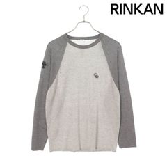 新品 クロムハーツ Y NOT トリプルクロスパッチ付き 長袖カットソー S