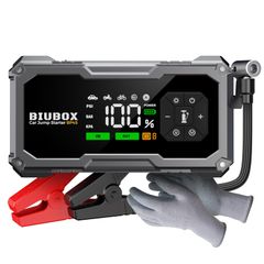 BRPOM ジャンプスターター 空気入れ 8000A 160PSIエアコンプレッサー