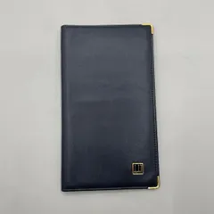美品　Dunhill　ダンヒル　長財布　お札入れ　ロゴ　ゴールド金具　レザー　黒　ブラック
