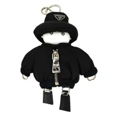 PRADA プラダ ソフトロボット リナイロン キーチェーン チャーム ブラック 管理番号：11354のサムネイル