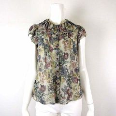 Sov. ソブ ブラウス M 白 ホワイト ラウンドネック ケープスリーブ 長袖 Sov. - Sov. ソブ ブラウス M 白 ホワイト ラウンドネック ケープ