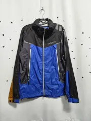 DISCOVERY エクスペディション ウィンドブレーカー ブラック/ブルー 95