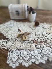 ベルプル アンティーク メルスリー- DMC 刺繍本 糸巻き トレイ レース
