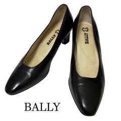 BALLY（バリー）レザー パンプス ブラック22.5cm - メルカリ